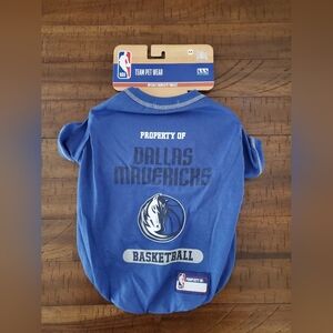 NWT Pets First NBA Dallas Mavericks Team Shirt For Pets - Size M (14"-18")